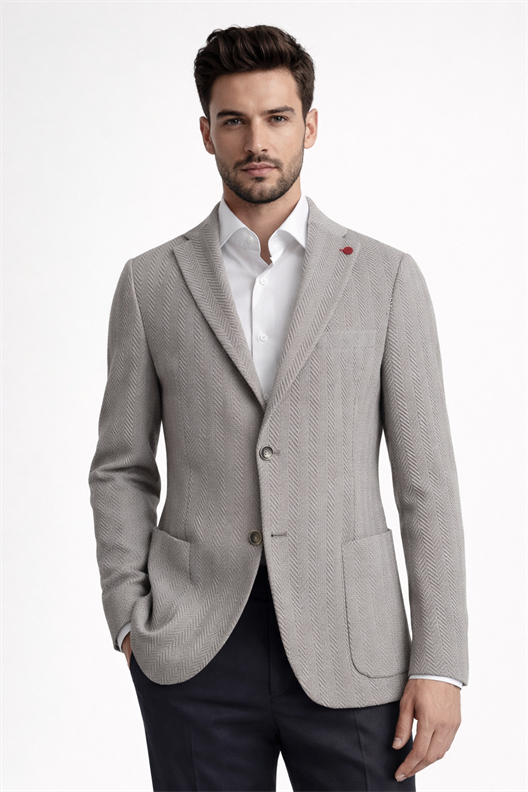 YEŞİL Mono Yaka, Torba Cep, Çift Yırtmaç Ceket