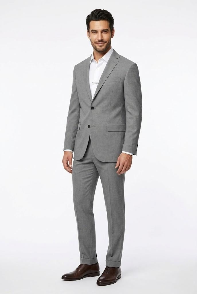 AÇIK GRİ Comfort Fit 6 Drop Takım Elbise