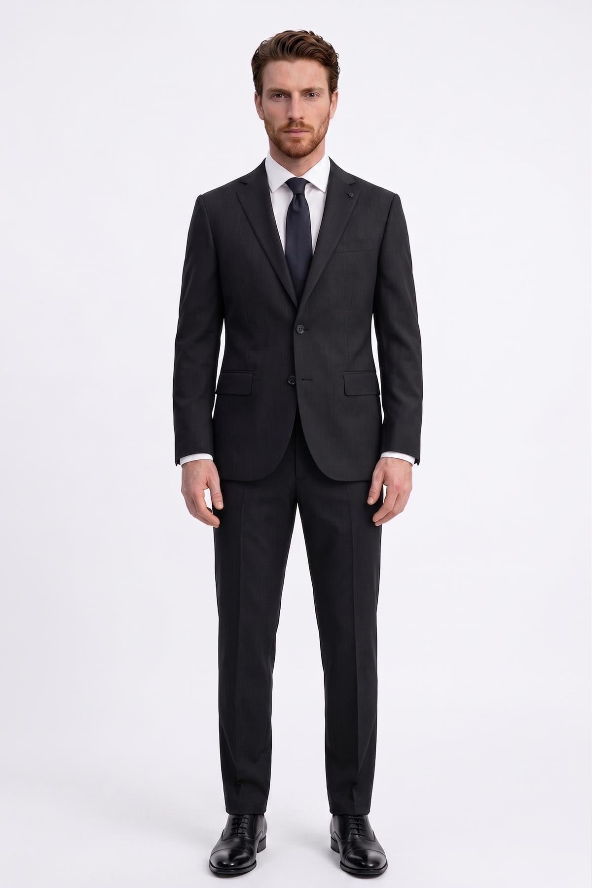 ANTRASİT Comfort Fit 6 Drop Takım Elbise