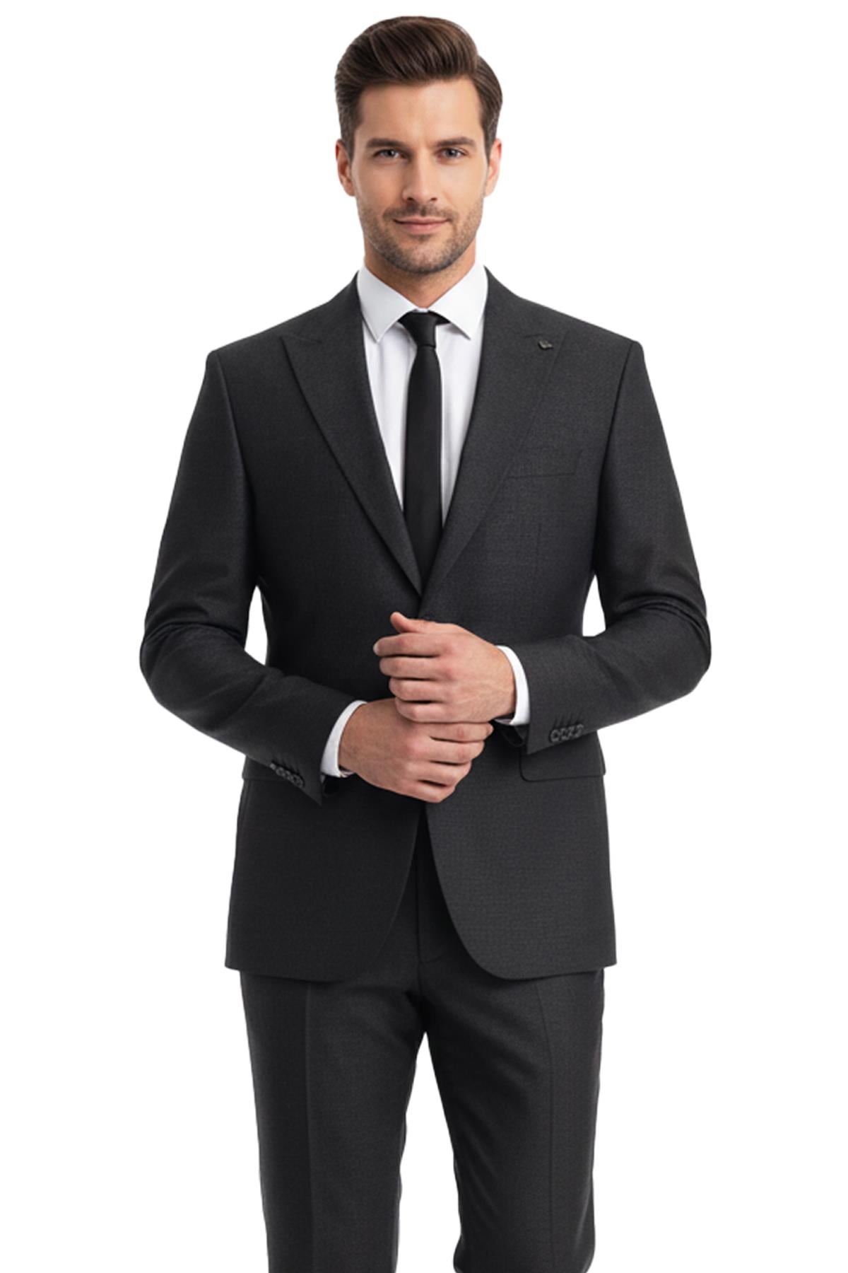 ANTRASİT Comfort Fit 6 Drop Takım Elbise