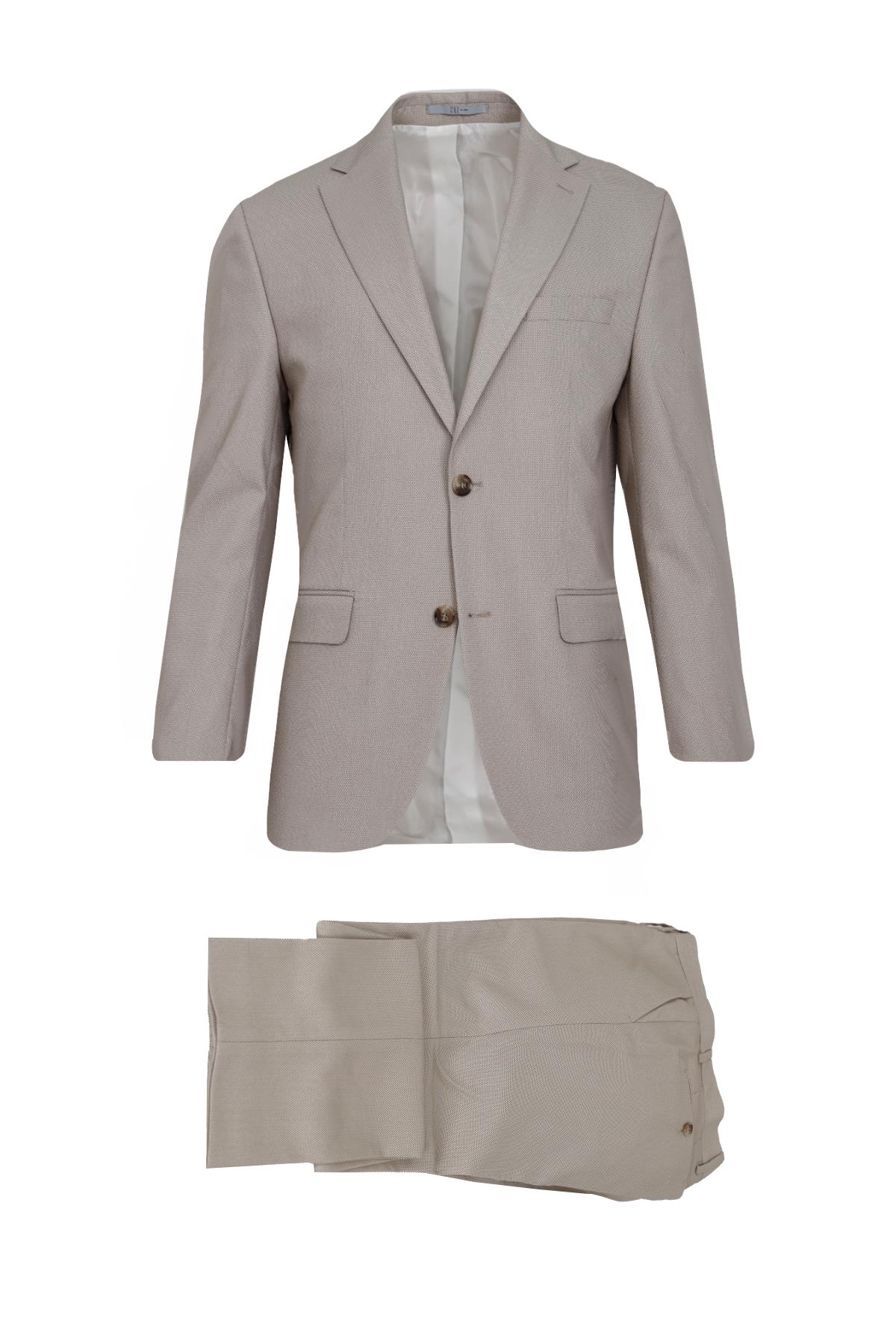 BEJ Comfort Fit 6 Drop Takım Elbise