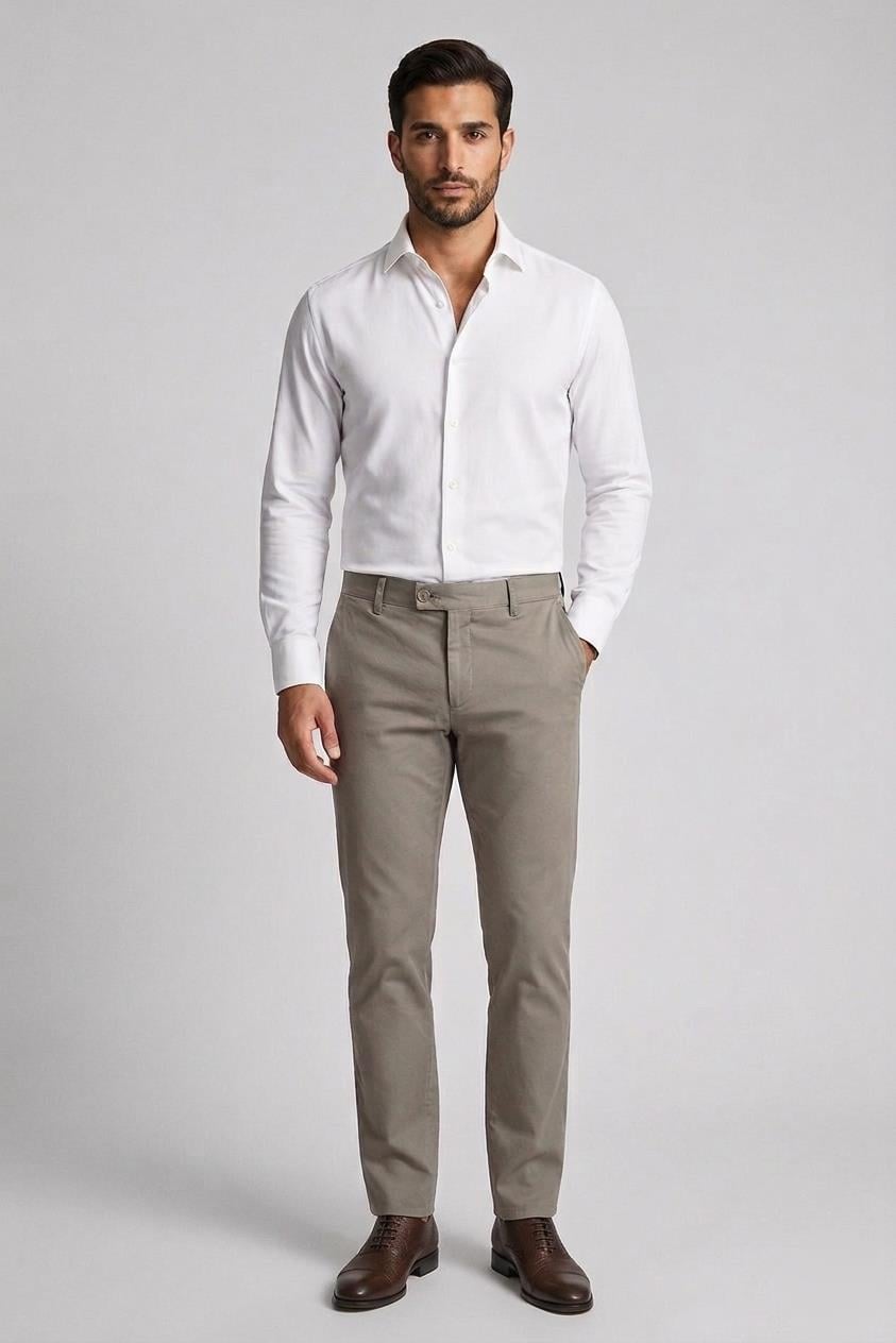 BEJ Comfort Fit Chino Pantolon