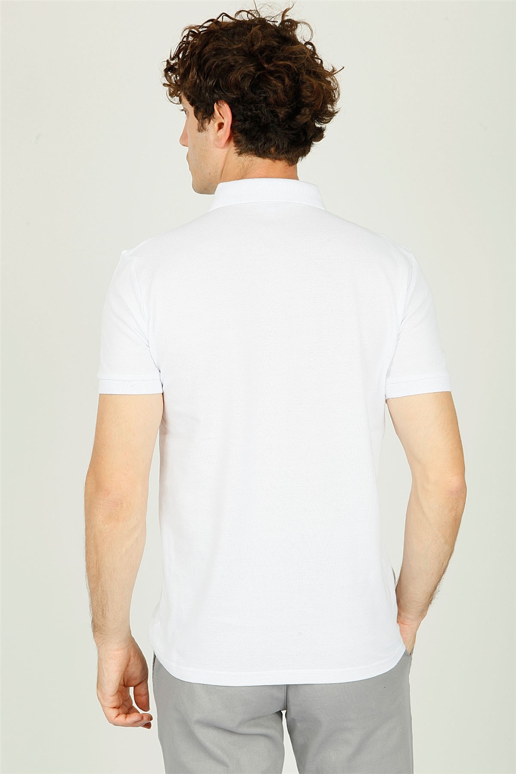 Beyaz - Lacivert - Kırmızı Comfort Fit Polo Yaka T-Shirt · 3