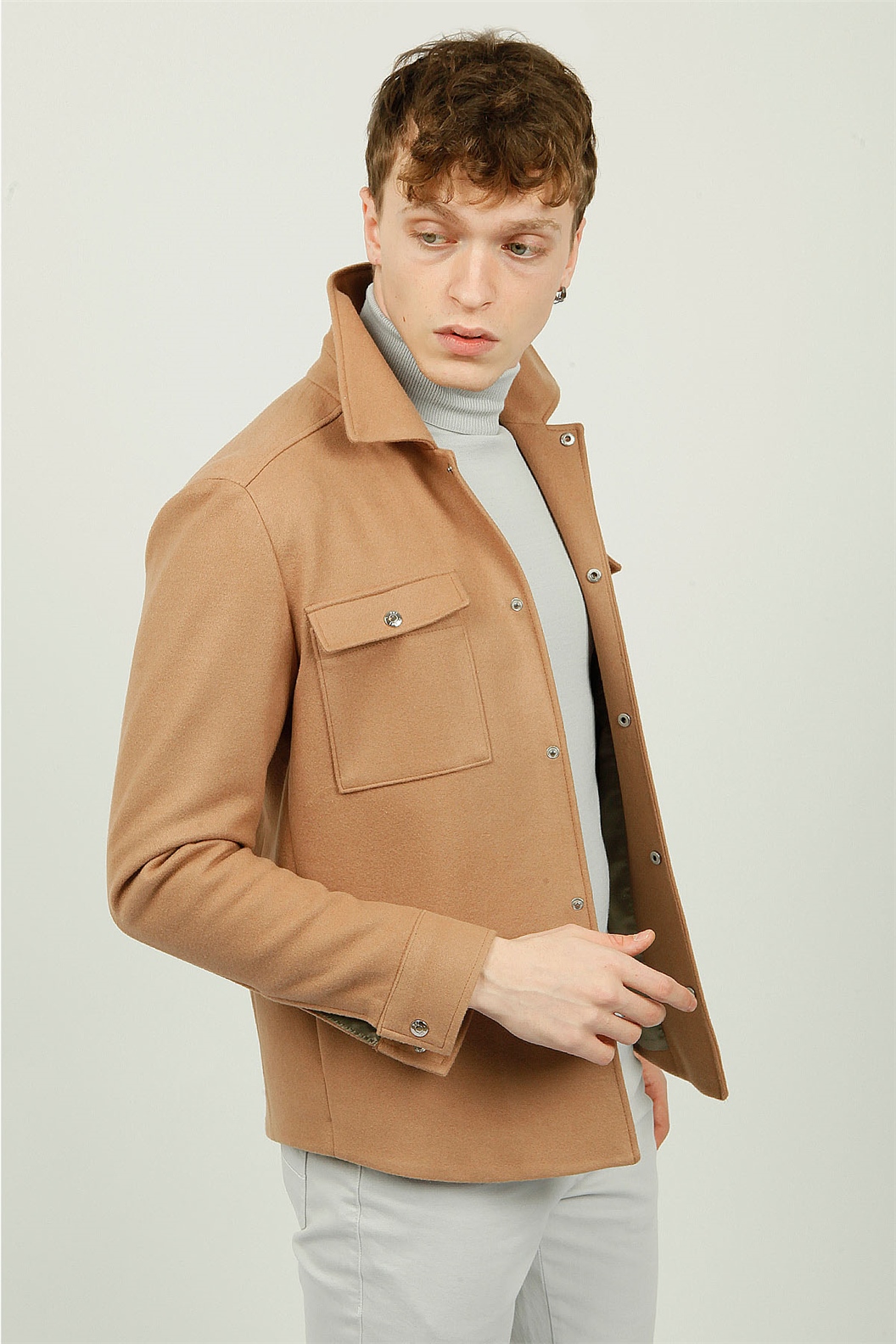 CAMEL Slim Fit Gömlek Ceket · 3