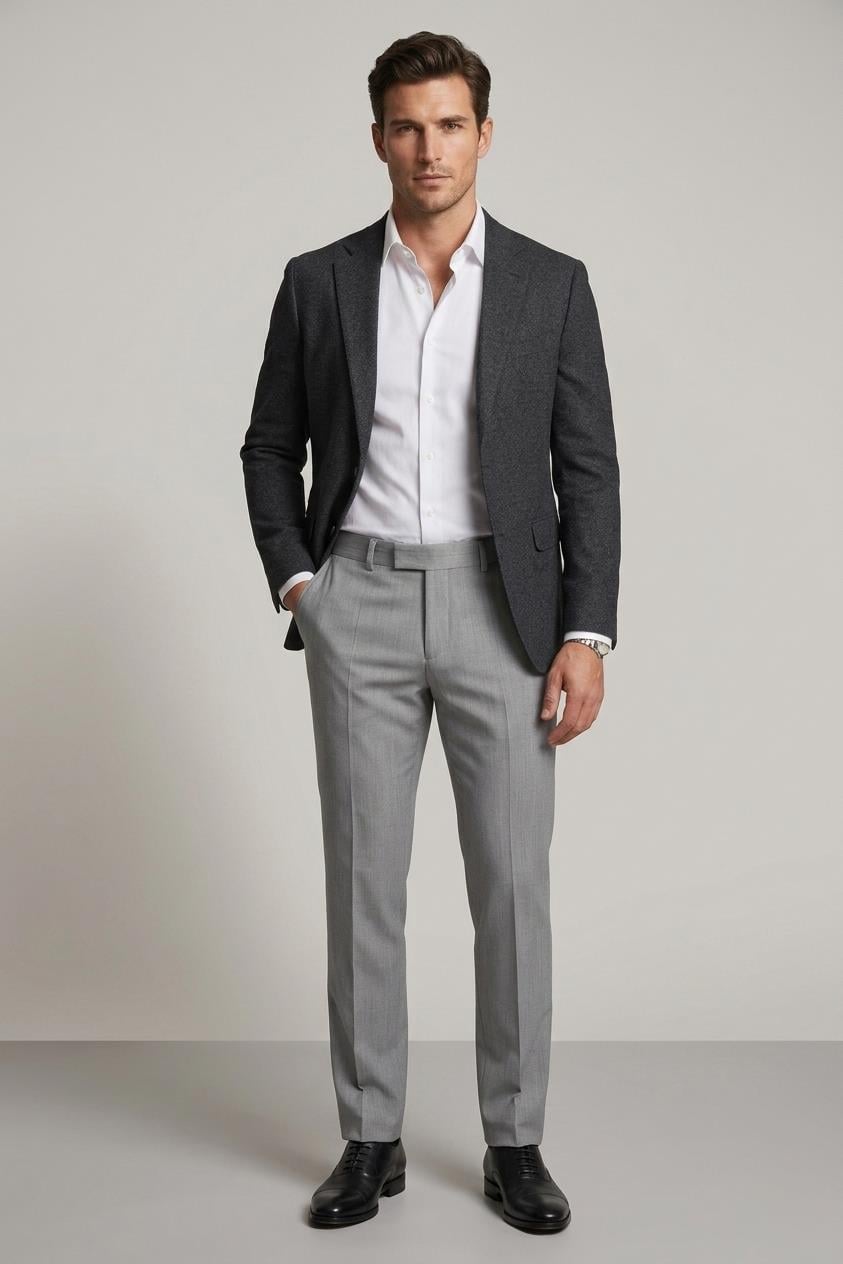 GRİ Comfort Fit Klasik Pantolon