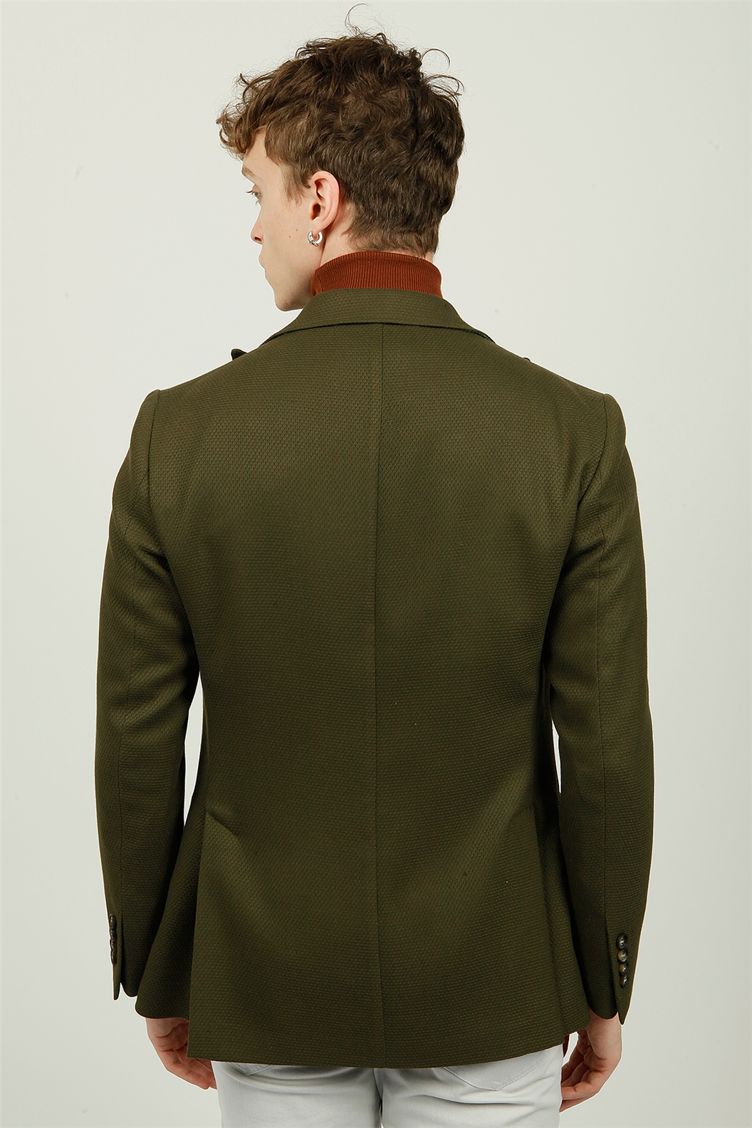 Haki Comfort Fit 6 Drop Ceket · 4
