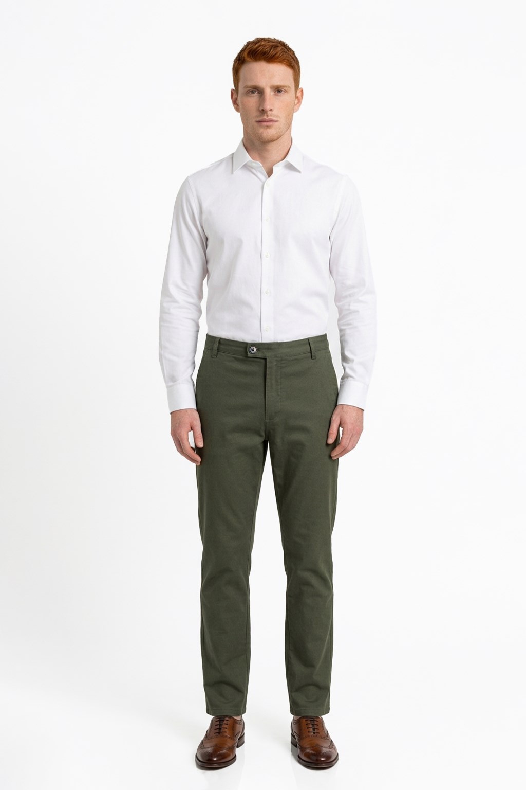 HAKİ Slim Fit Chino Pantolon