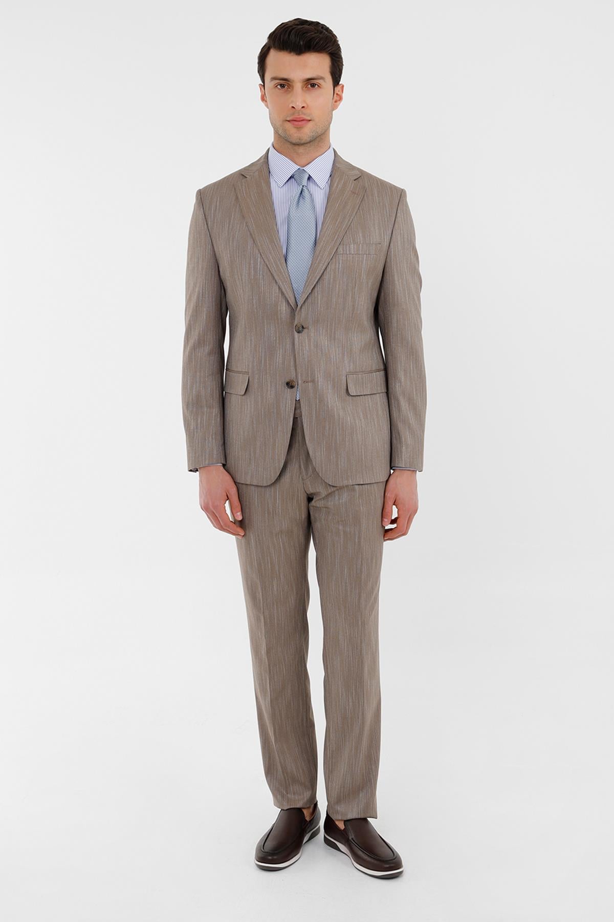 KAHVE Comfort Fit 6 Drop Takım Elbise
