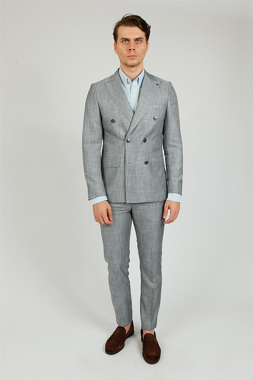 Lacivert Comfort Fit 6 Drop Takım Elbise