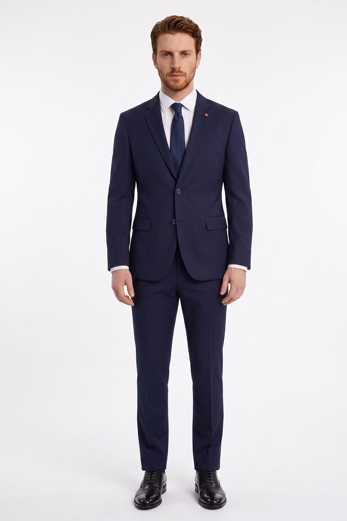 LACİVERT Comfort Fit 6 Drop Takım Elbise