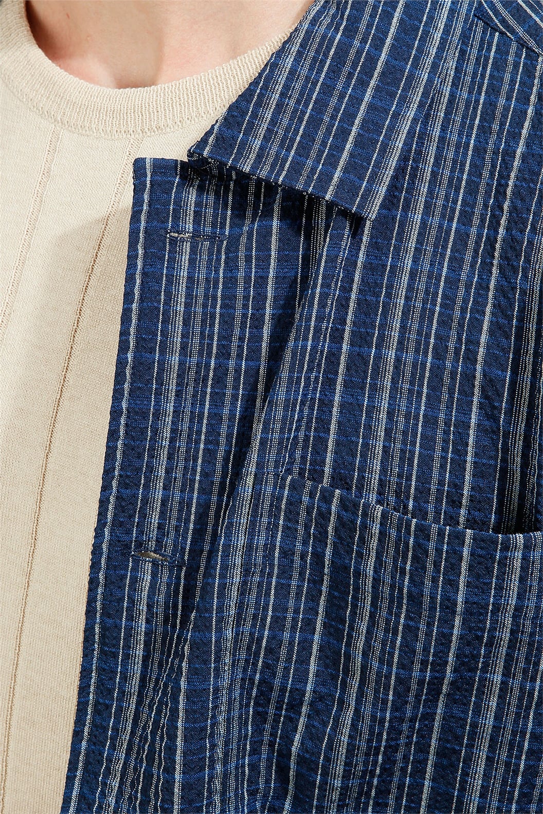 Lacivert Comfort Fit Gömlek Ceket · 5