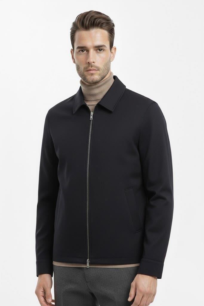LACİVERT Comfort Fit Gömlek Ceket