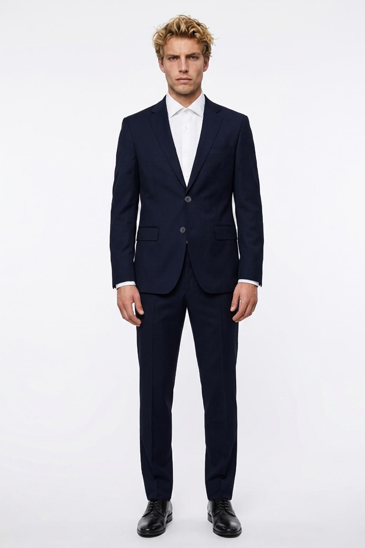 LACİVERT Slim Fit 6 Drop Takım Elbise
