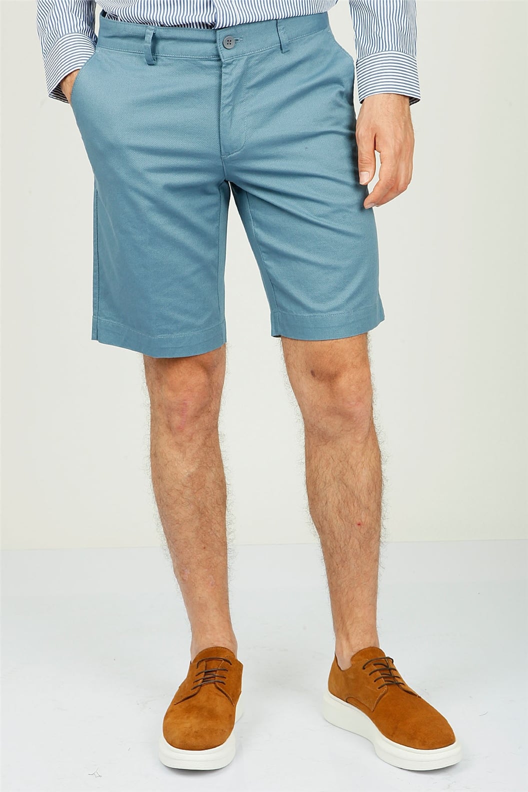 Mavi Slim Fit  Deniz Şortu