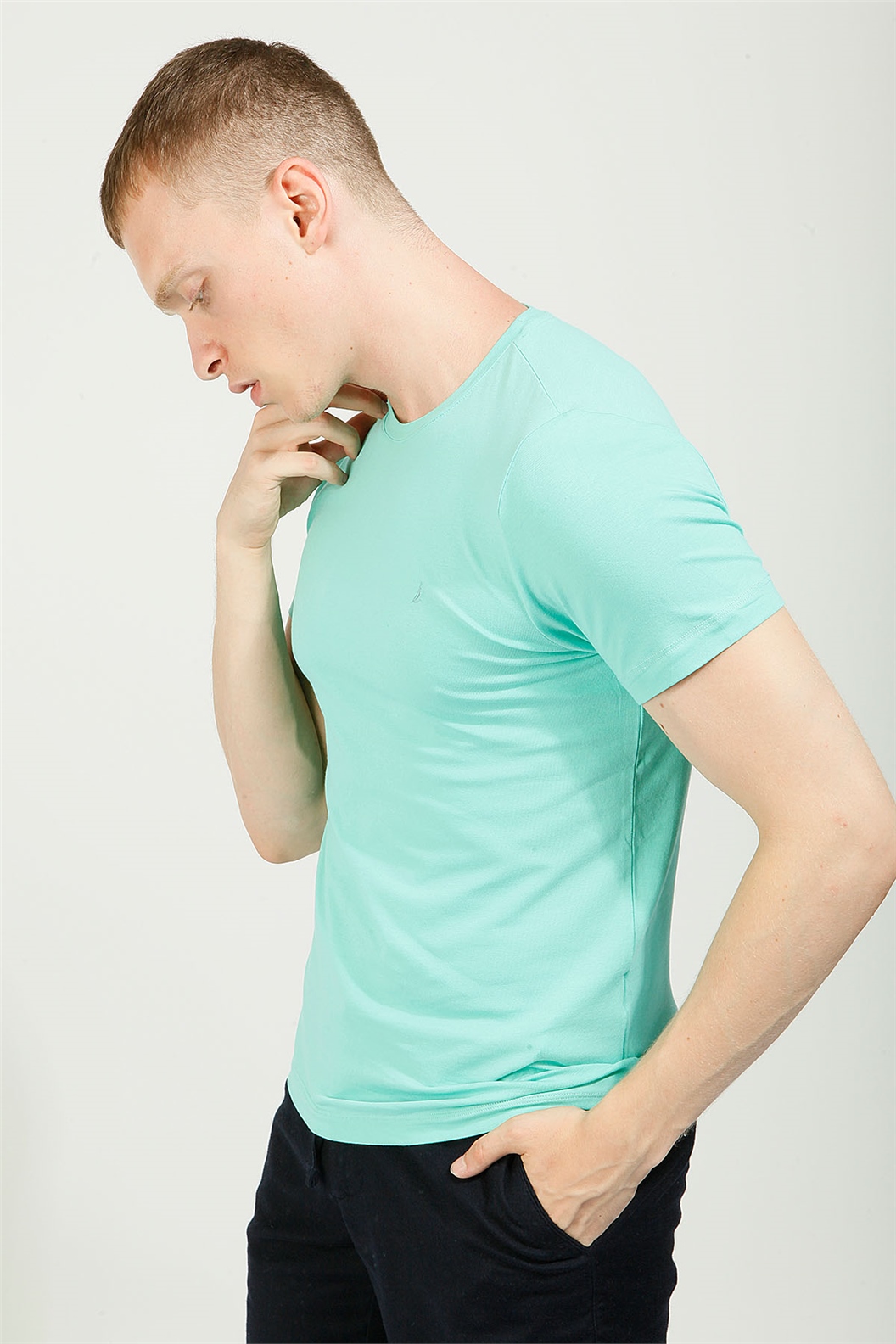 MİNT Comfort Fit Bisiklet Yaka Basic T-Shirt · 3