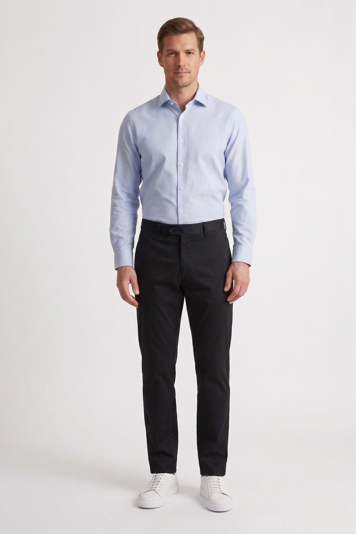 SİYAH Slim Fit Chino Pantolon
