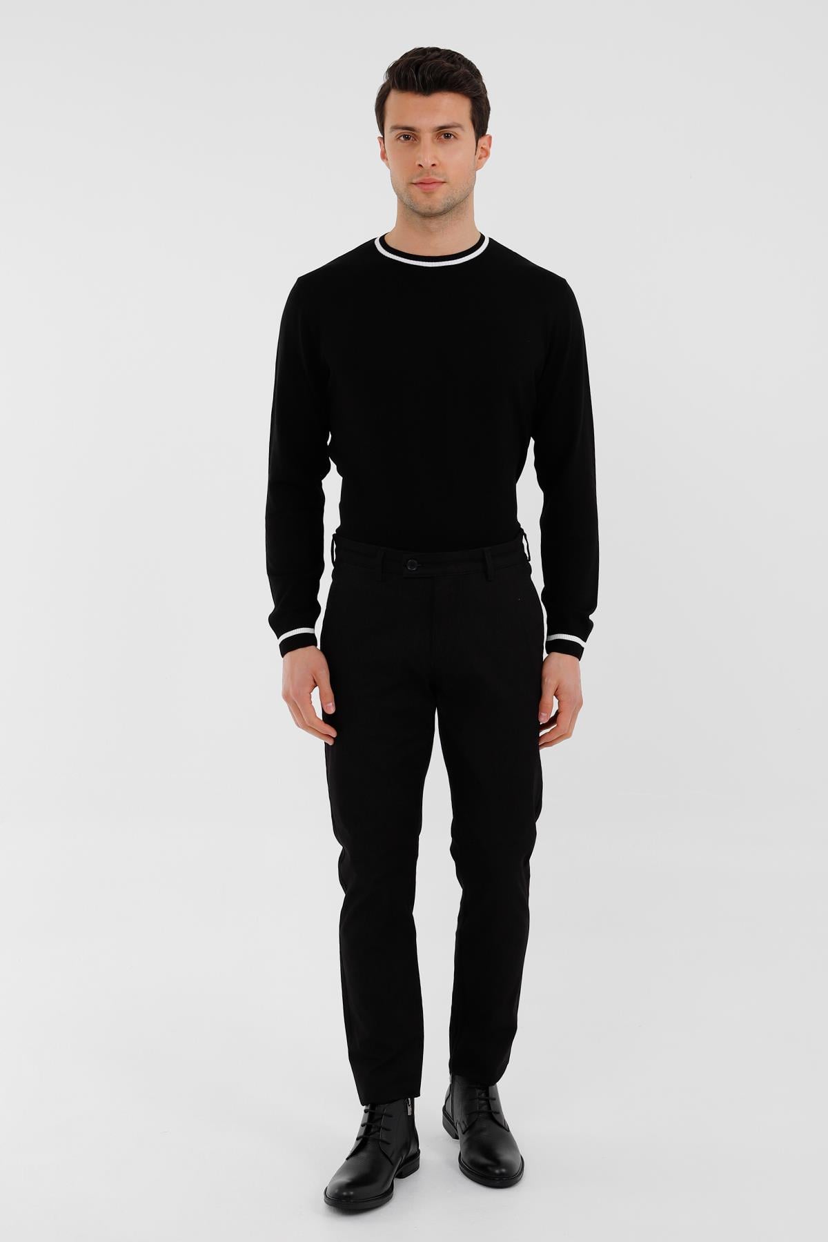 SİYAH Slim Fit Chino Pantolon