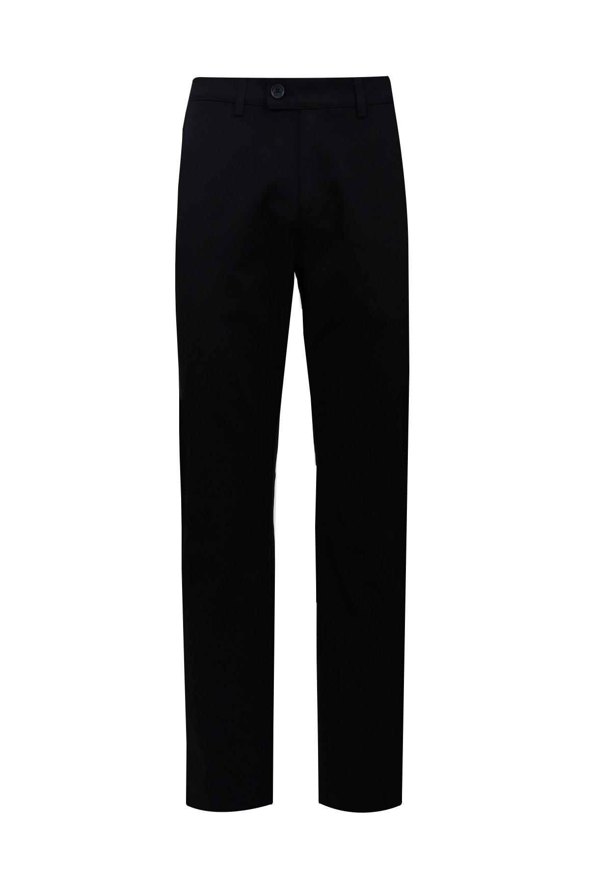 Siyah Slim Fit Chino Pantolon