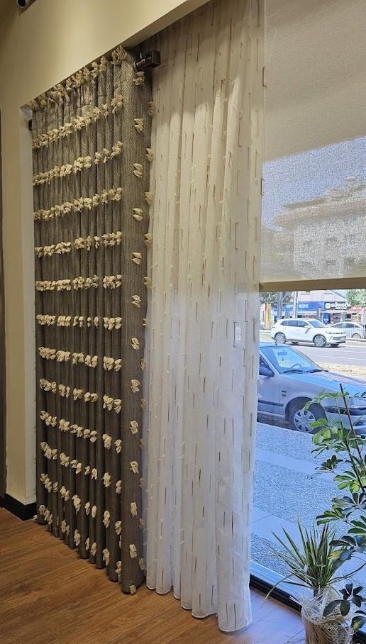 Püsküllü Ütü İstemez Keten Tül Perde