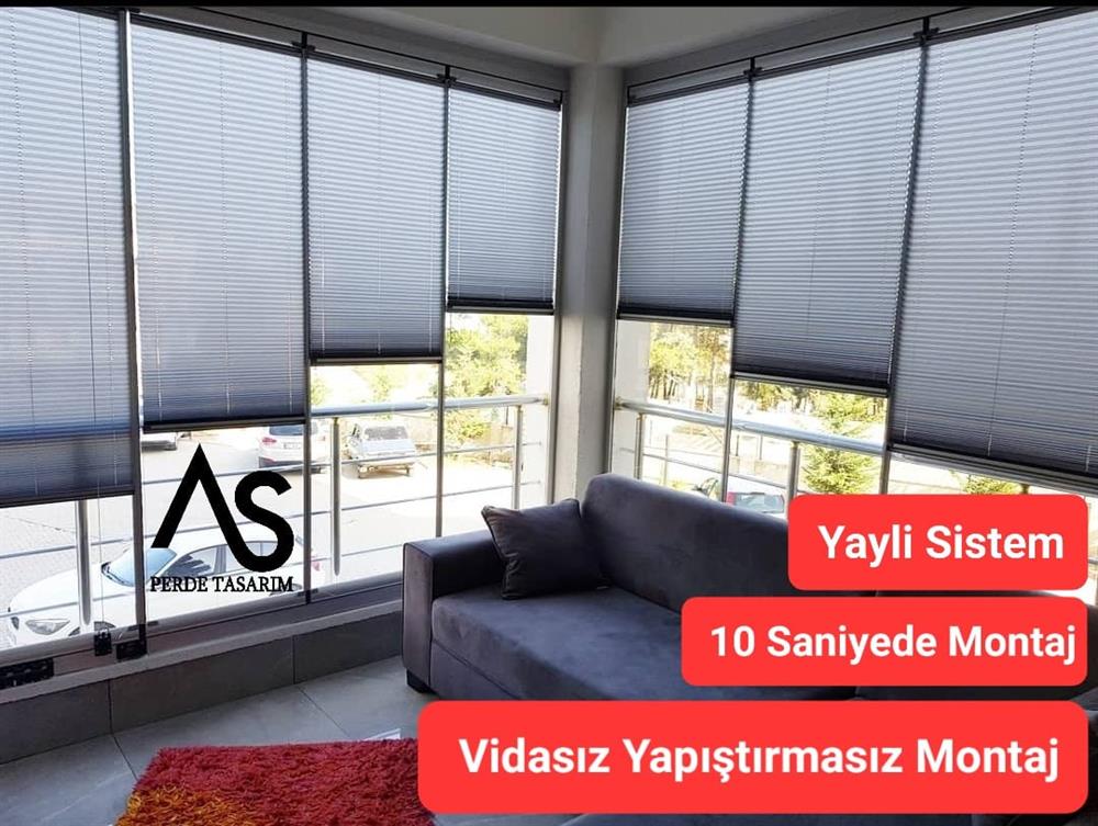 Yaylı Plise Perde Kancalı Plise Perde