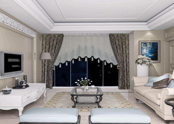 Şelale İp Balon Perde Simli-Simsiz