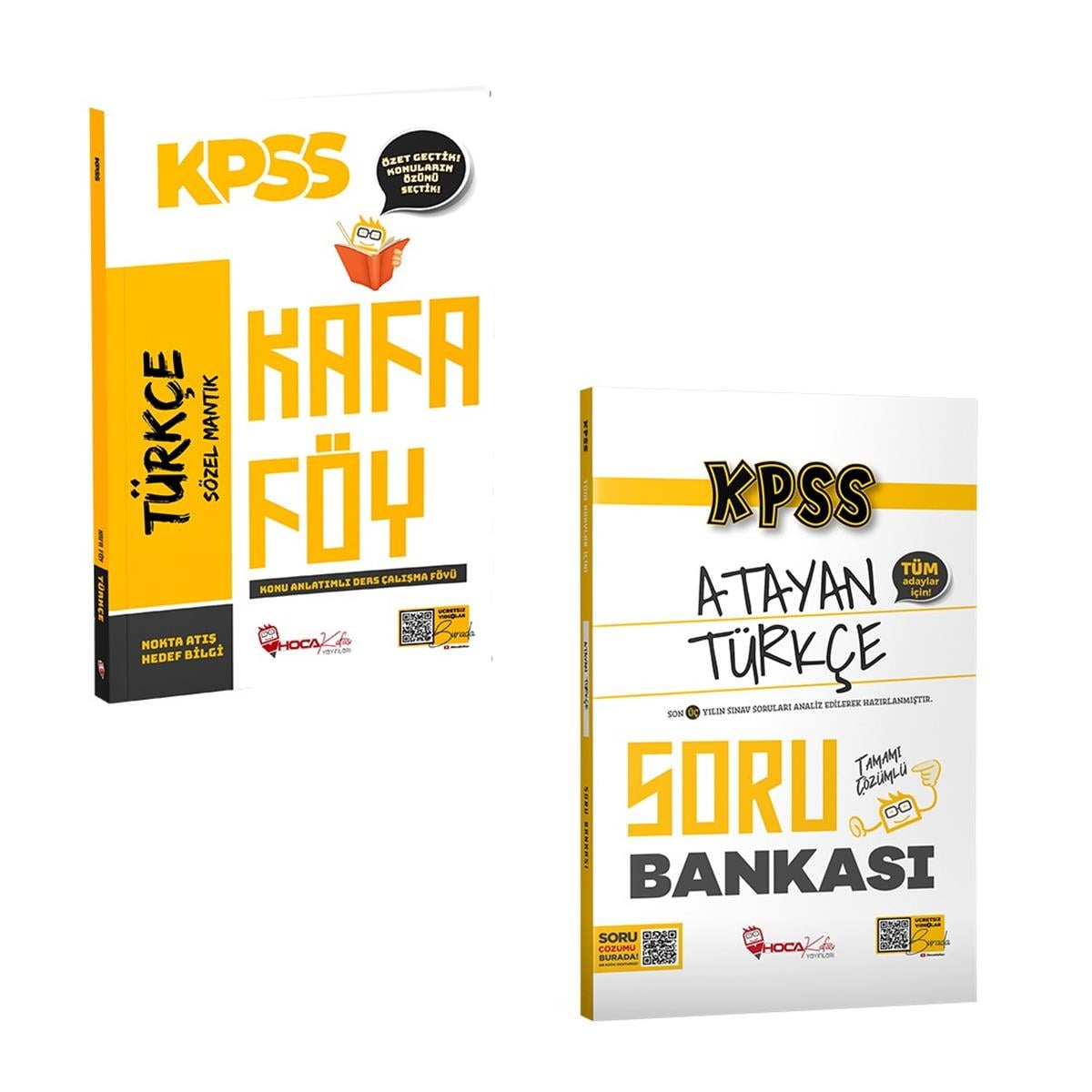 2026 KPSS GY-GK Türkçe Konu Föyü-Atayan Türkçe Soru Bankası 2 li Set