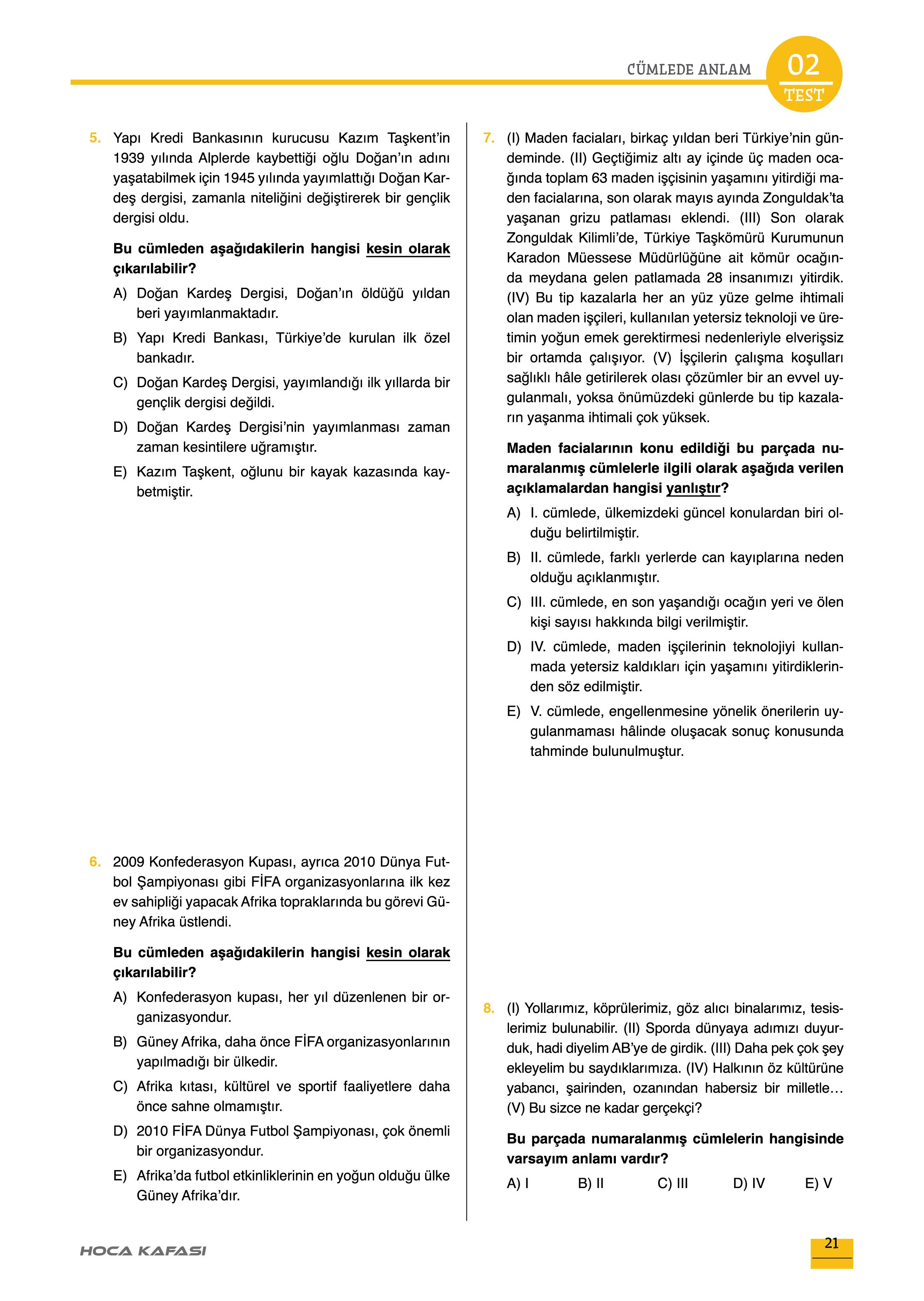 2026 KPSS GY-GK Atayan Türkçe Soru Bankası