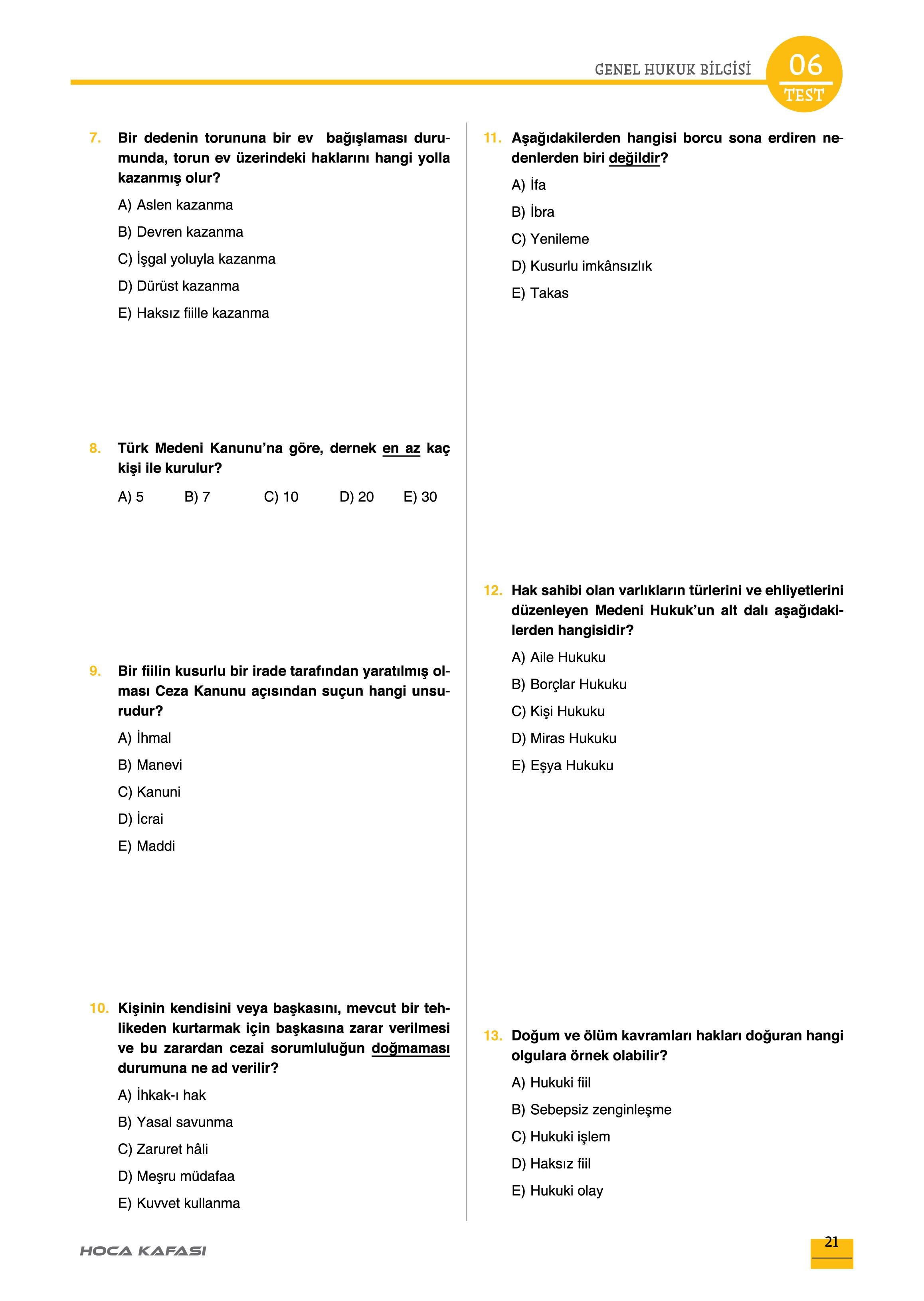 2026 KPSS GY-GK Atayan Vatandaşlık Soru Bankası