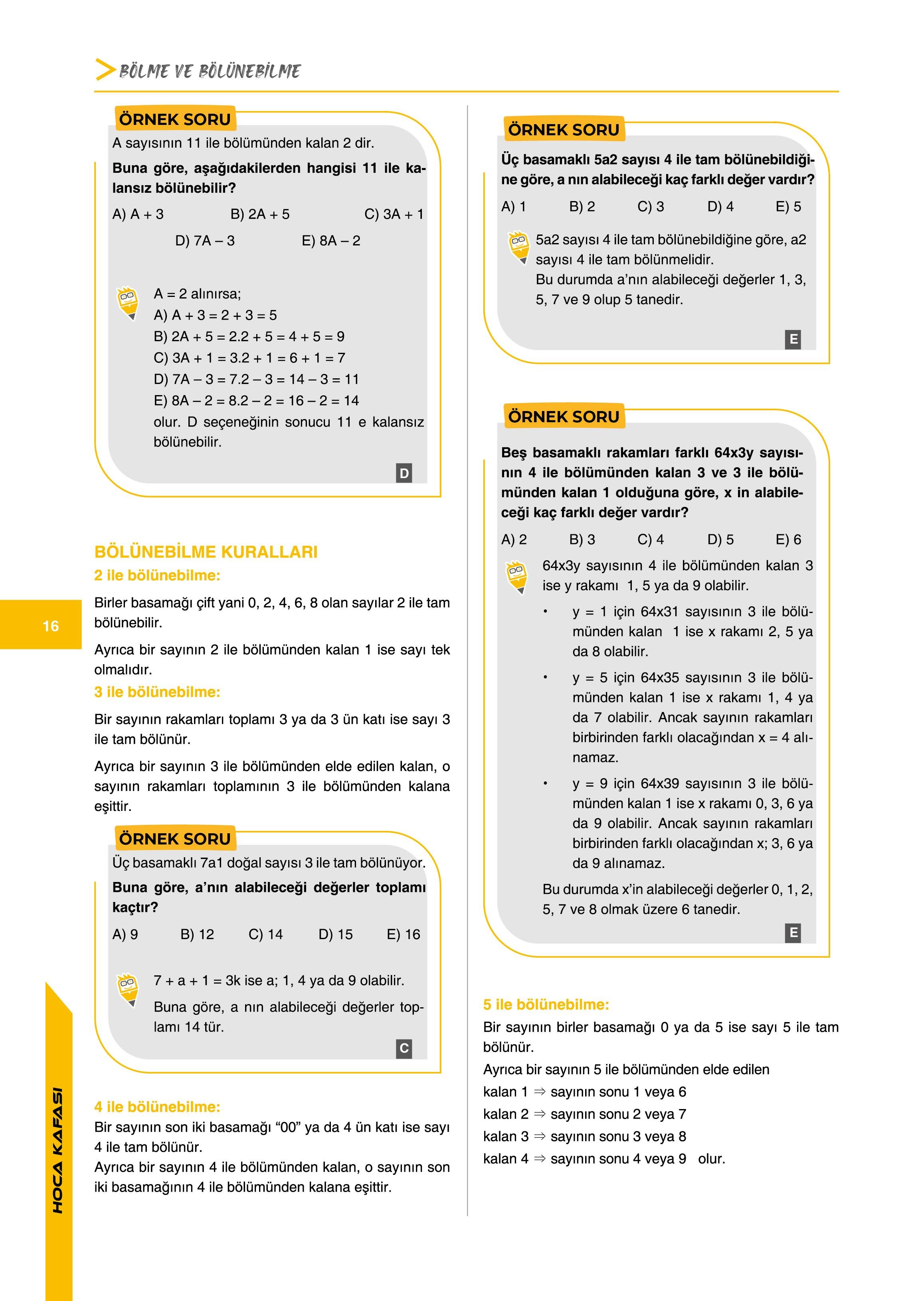 2026 KPSS Matematik Konu Anlatım Föyü