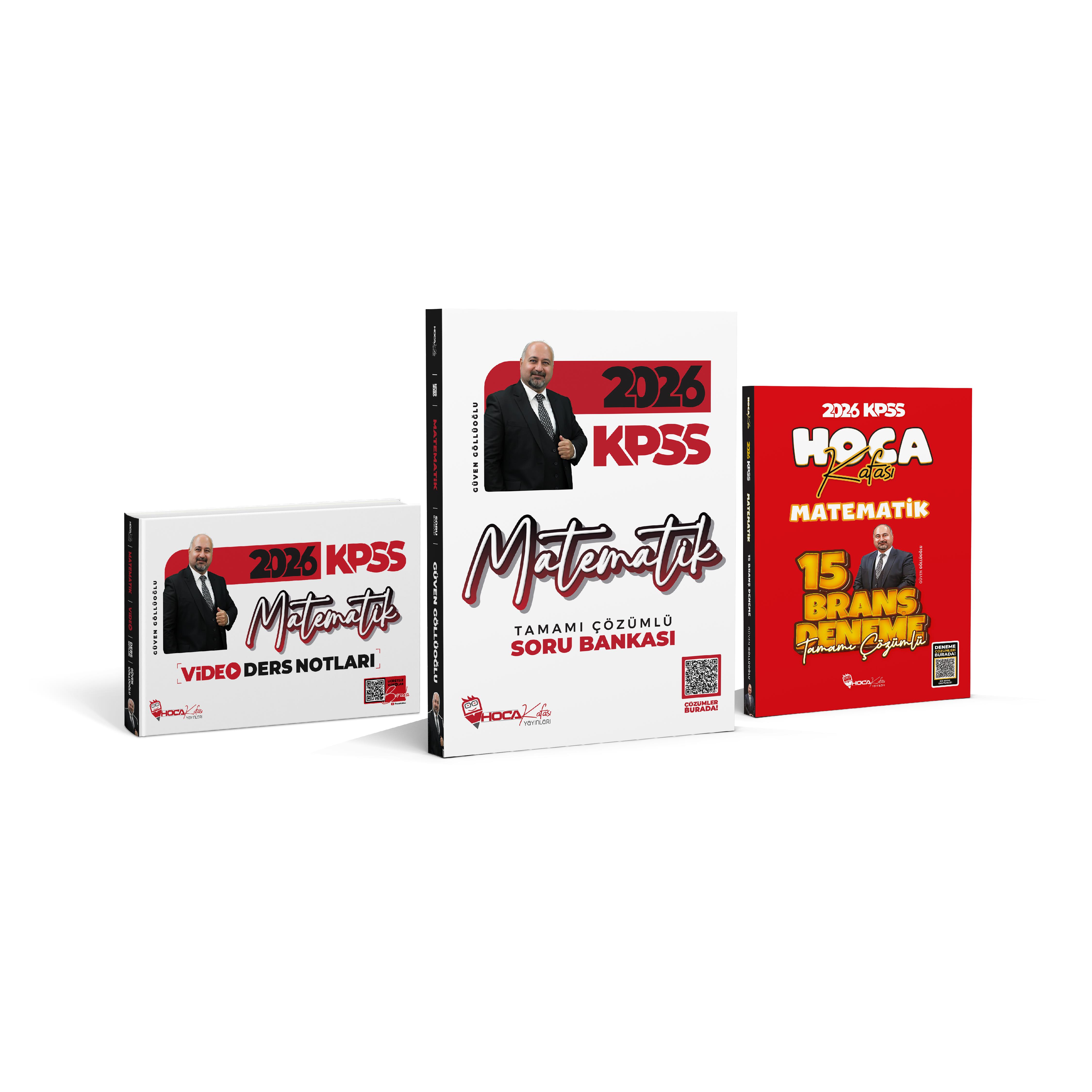 2026 KPSS Matematik Soru Bankası- Matematik Video Ders Notları -Matematik  15 Branş Deneme 3 Lü Set