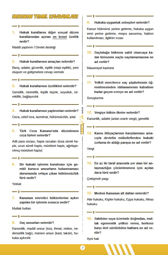 2026 KPSS Pratiko / Vatandaşlık/ Soru - Cevap