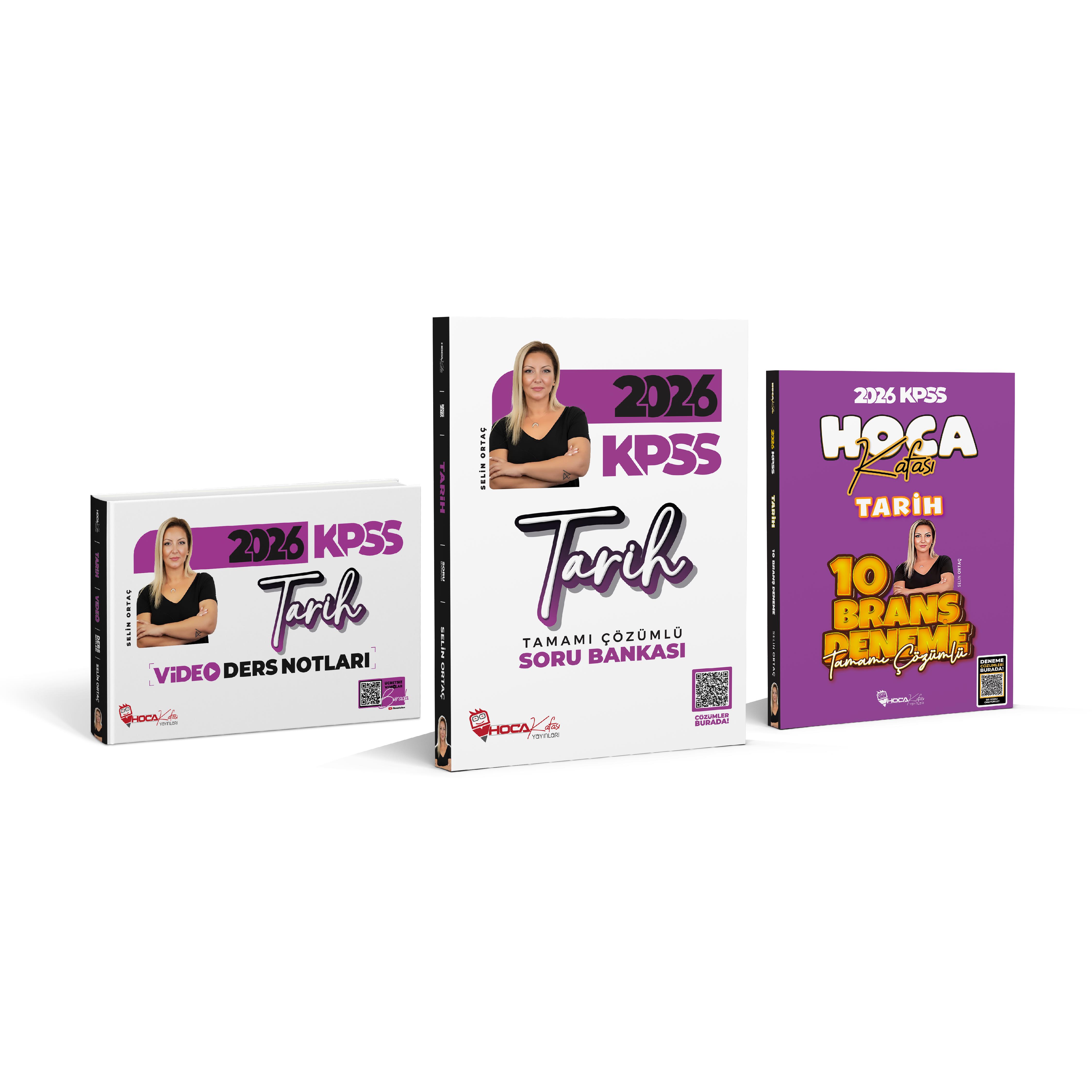 2026 KPSS Tarih Soru Bankası- Tarih Video Kafa Notlar- Tarih  10 Branş Deneme 3 Lü Set