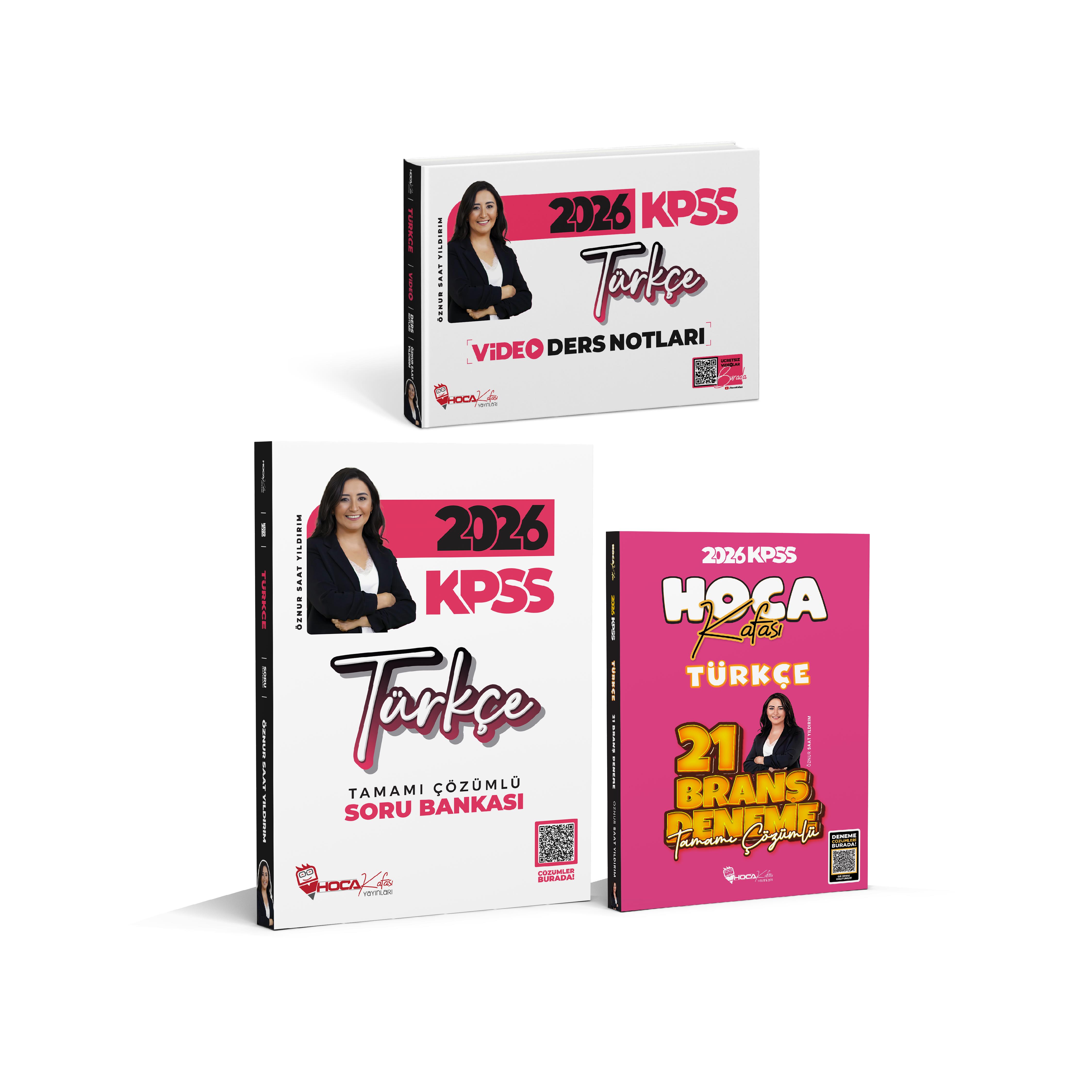 2026 KPSS Türkçe Soru Bankası-Video Ders Notları- 21 Branş Deneme  3 Lü Set