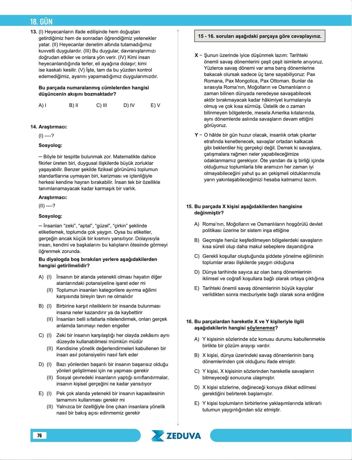 2026 KPSS-TYT  40 Gün Ritüel Paragraf Soru Bankası