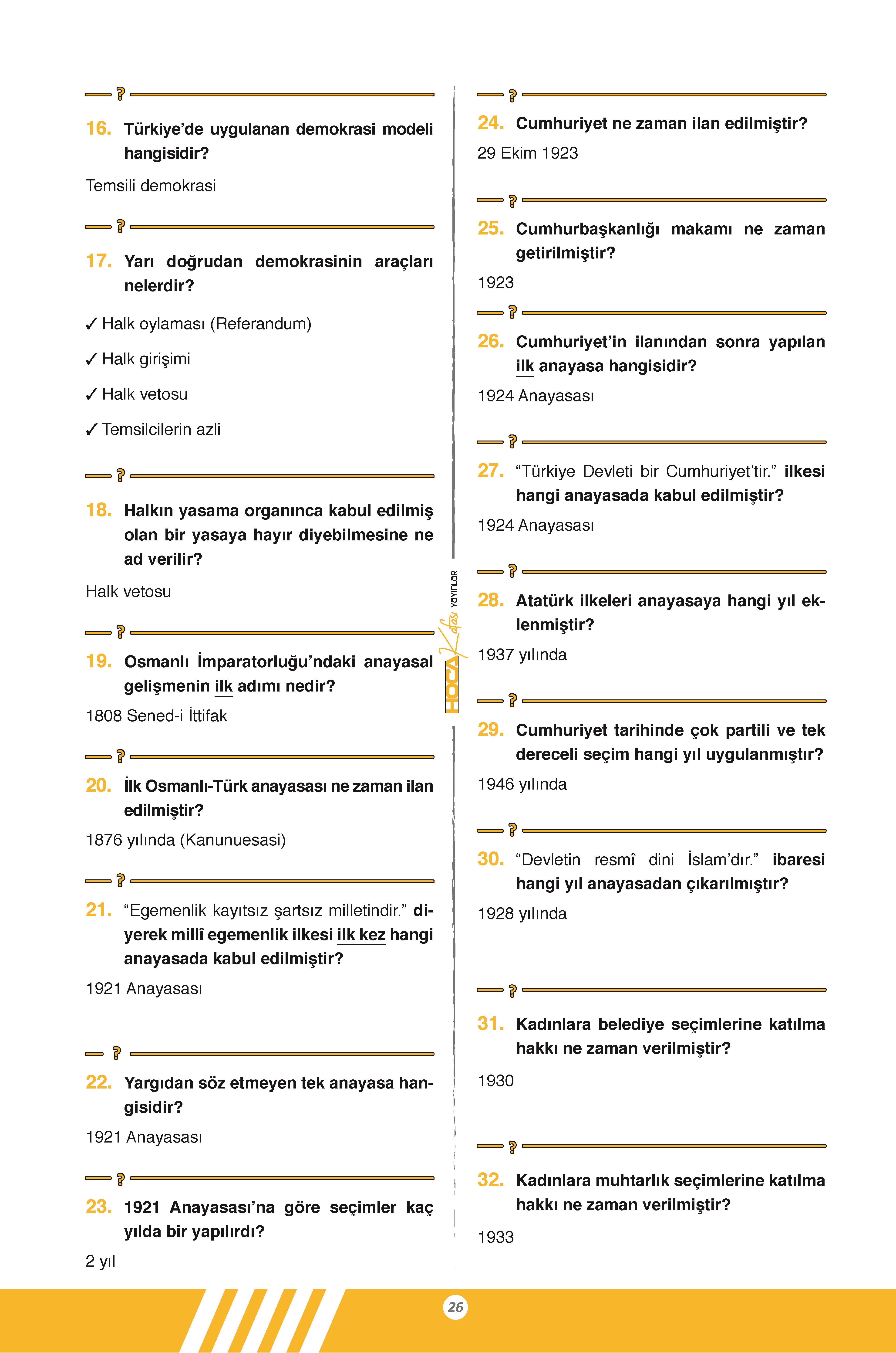 2026 KPSS Vatandaşlık Soru Bankası- Vatandaşlık  Video Ders Notlar- Pratiko- Vatandaşlık 21 Branş Deneme 4 Lü Set