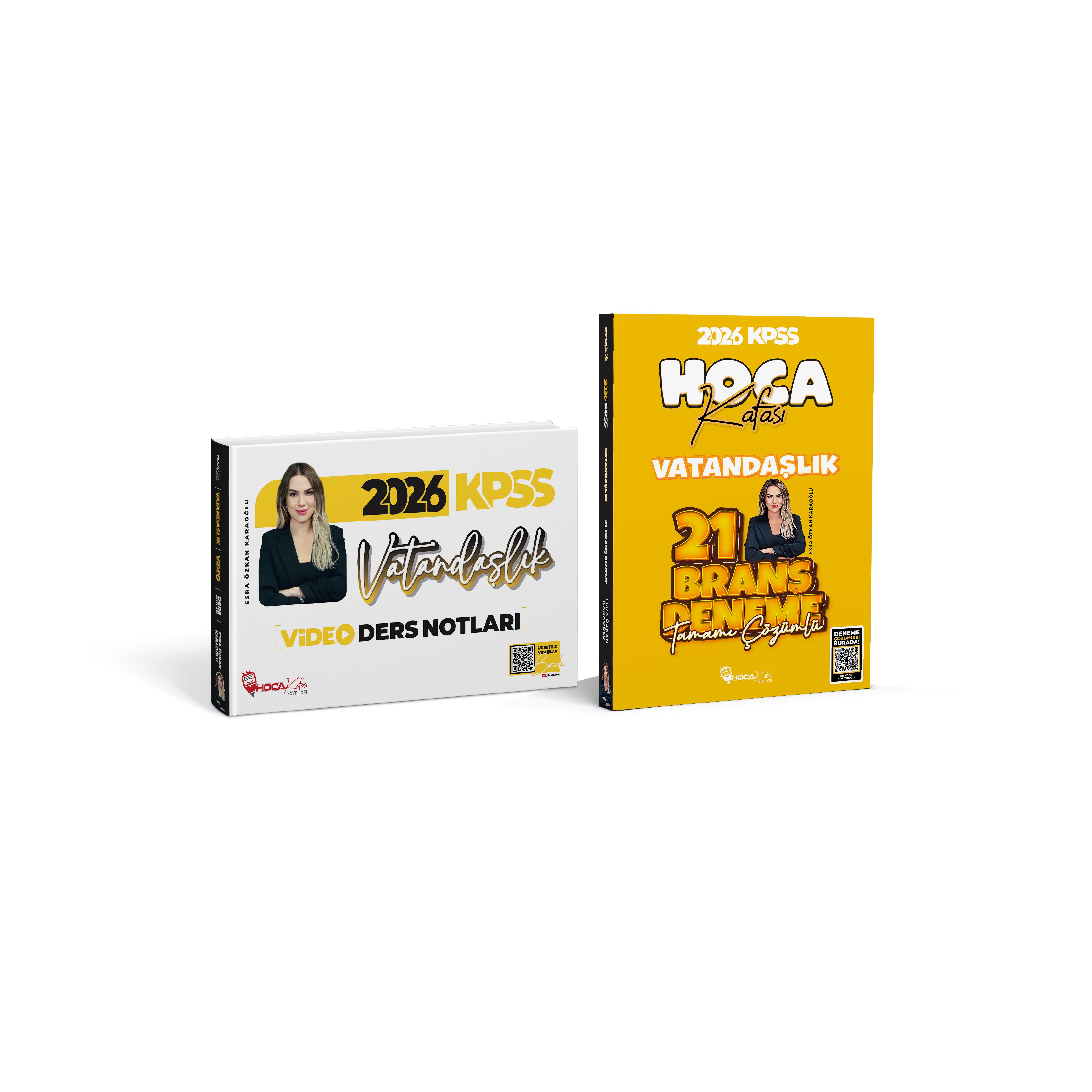 2026 KPSS Vatandaşlık Video Ders Notları- Vatandaşlık 21 Branş Deneme 2 Li Set