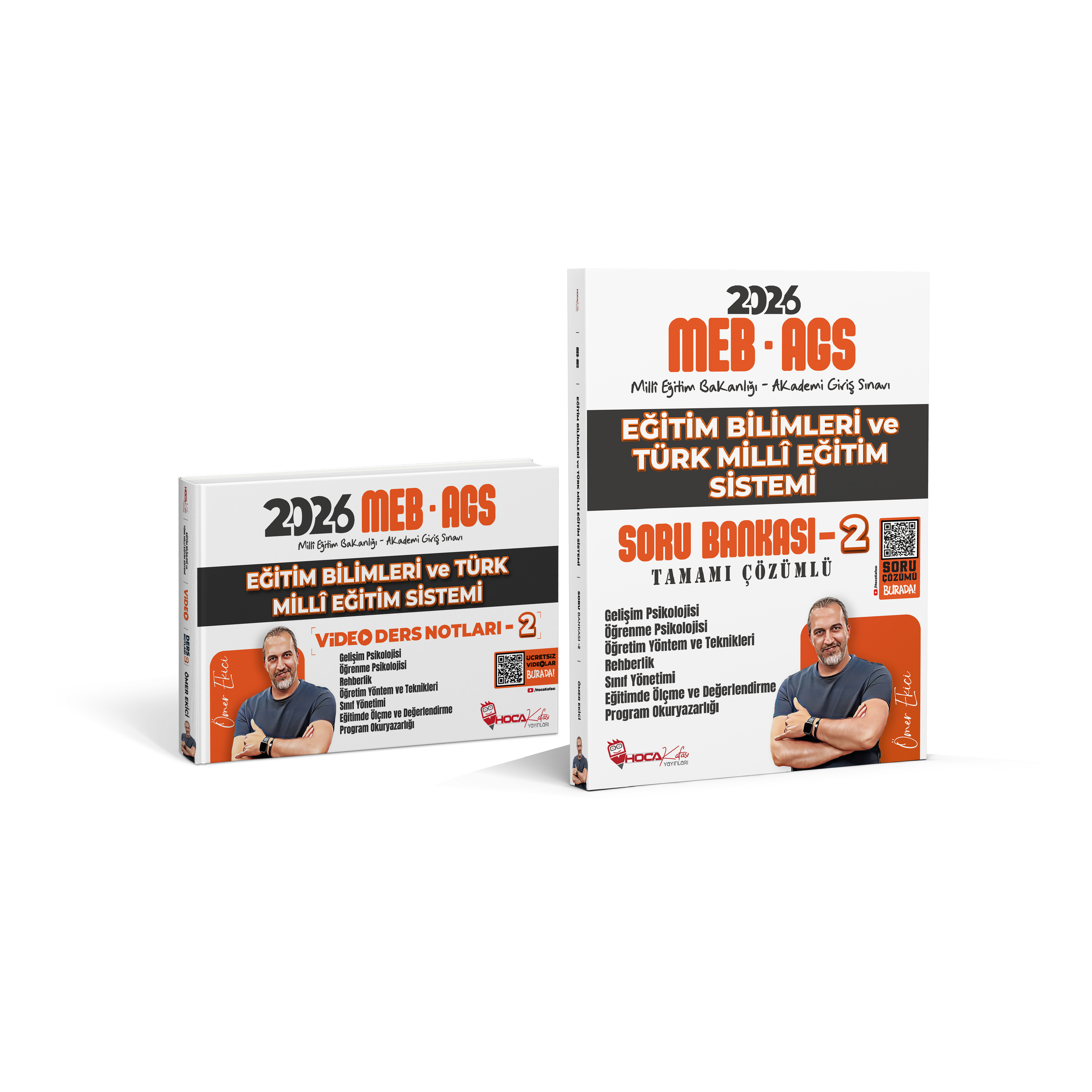 2026 MEB – AGS  Eğitim Bilimleri Ve Türk Milli Eğitim Sistemi Soru Bankası– 2 / Eğitim Bilimleri Ve Türk Milli Eğitim Sistemi  Video Ders Notları- 2  ( ÖMER EKİCİ ) 2 Li Set 