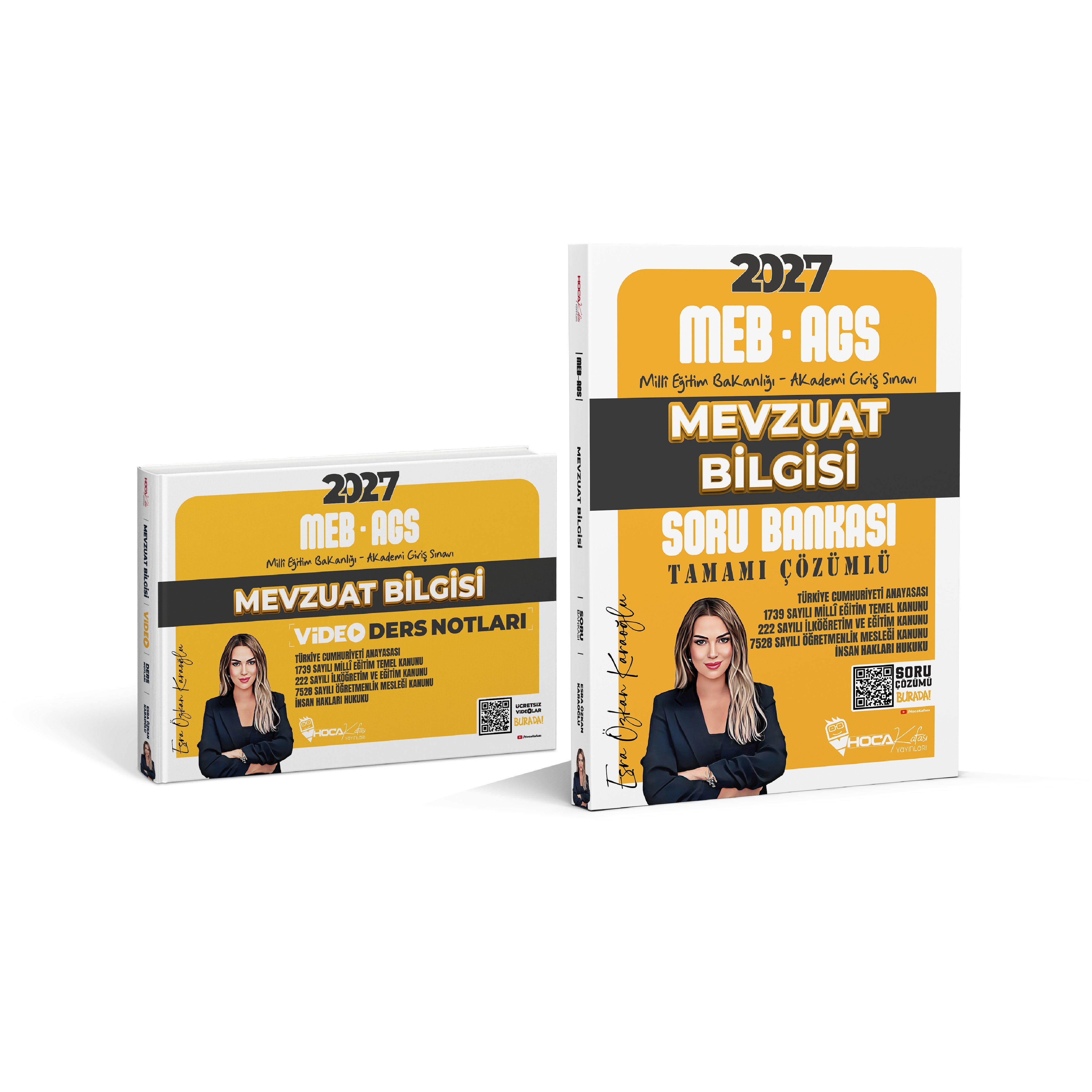 2027 MEB-AGS Mevzuat Bilgisi Soru Bankası - Mevzuat Video Ders Notları 2 Li Set