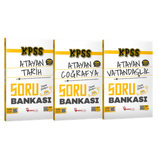 2026 KPSS GY-GK Atayan Tarih-Coğrafya-Vatandaşlık Soru Bankası 3 lü Set