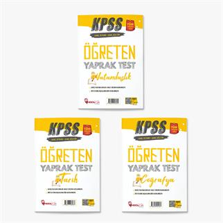 2026 KPSS GY-GK Tarih-Coğrafya-Vatandaşlık Yaprak Test 3 lü Set