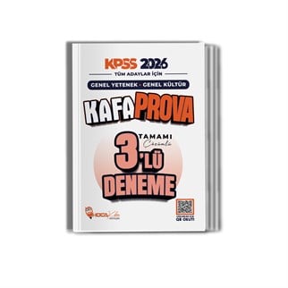 2026 KPSS Genel Yetenek - Genel Kültür KAFAPROVA Tamamı Çözümlü 3Lü Deneme