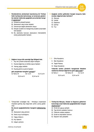 2026 KPSS GY-GK Atayan Coğrafya Soru Bankası