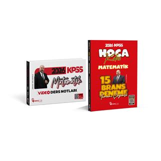 2026 KPSS Matematik Video Ders Notları -Matematik  15 Branş Deneme 2 Lİ Set