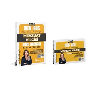 2026 MEB-AGS Mevzuat Soru Bankası- Mevzuat Video Ders Notları 2 Li Set