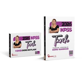 2026 KPSS Tarih Soru Bankası- Tarih Video Kafa Notlar 2 Li Set