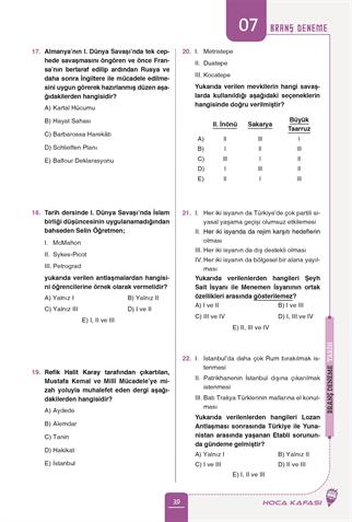 2026 KPSS Tarih Video Kafa Notlar- Tarih 10 Branş Deneme 2 Li Set