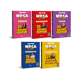 2026 KPSS Türkçe 21 Li- Matematik 15 Li- Coğrafya 15 Li-Tarih 10 Lu-Vatandaşlık 21 Li Tamamı Çözümlü Branş Deneme 5 Lİ SET