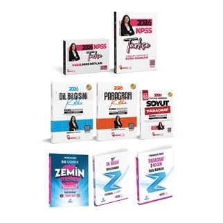 2026 KPSS Türkçe Soru -Türkçe Video Ders Notları - Dil Bilgisini Kafala -Paragrafı Kafala -Soyut Paragraf- Zemin Hazırla-  TYT Dil Bilgisi - 40 Günde Paragraf Soru Bankası 8 Li Set