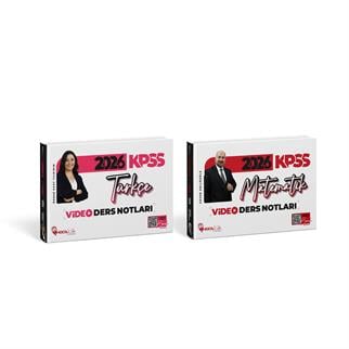 2026 KPSS Türkçe Video Ders Notlar - Matematik Video Ders Notlar 2 Li Set