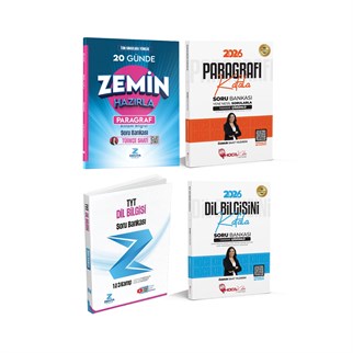 2026 KPSS-TYT Zemin hazırla Soru Bankası- Paragrafı Kafala Soru Bankası- TYT Dil Bilgisi Soru Bankası- Dil Bilgisini Kafala Soru Bankası 4 Lü Set
